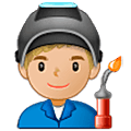 👨🏼‍🏭 Emoji Operario: Tono De Piel Claro Medio en Samsung One UI 5.0.