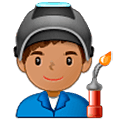 Emoji 👨🏽‍🏭 Operaio: Carnagione Olivastra su Samsung One UI 5.0.