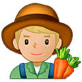 Emoji 👨🏼‍🌾 Contadino: Carnagione Abbastanza Chiara su Samsung One UI 5.0.