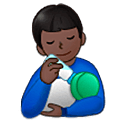 👨🏿‍🍼 Emoji Hombre Que Alimenta Al Bebé: Tono De Piel Oscuro en Samsung One UI 5.0.