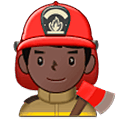 Émoji 👨🏿‍🚒 Pompier Homme : Peau Foncée sur Samsung One UI 5.0.