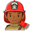 Émoji 👨🏾‍🚒 Pompier Homme : Peau Mate sur Samsung One UI 5.0.