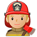 Émoji 👨🏼‍🚒 Pompier Homme : Peau Moyennement Claire sur Samsung One UI 5.0.