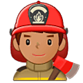 Émoji 👨🏽‍🚒 Pompier Homme : Peau Légèrement Mate sur Samsung One UI 5.0.