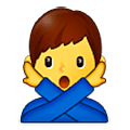🙅‍♂️ Emoji Homem Fazendo Gesto De «não» na Samsung One UI 5.0.
