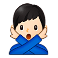 🙅🏻‍♂️ Emoji Hombre Haciendo El Gesto De «no»: Tono De Piel Claro en Samsung One UI 5.0.