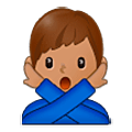 Emoji 🙅🏽‍♂️ Uomo Con Gesto Di Rifiuto: Carnagione Olivastra su Samsung One UI 5.0.
