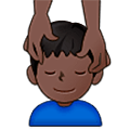 Emoji 💆🏿‍♂️ Uomo Che Riceve Un Massaggio: Carnagione Scura su Samsung One UI 5.0.