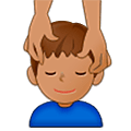 💆🏽‍♂️ Emoji Homem Recebendo Massagem Facial: Pele Morena na Samsung One UI 5.0.
