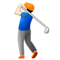 🏌🏻‍♂️ Emoji Hombre Jugando Al Golf: Tono De Piel Claro en Samsung One UI 5.0.
