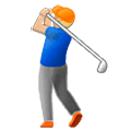 🏌🏼‍♂️ Emoji Golfer: mittelhelle Hautfarbe Samsung One UI 5.0.