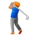 🏌🏽‍♂️ Emoji Homem Golfista: Pele Morena na Samsung One UI 5.0.