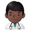 👨🏿‍⚕️ Emoji Arzt: dunkle Hautfarbe Samsung One UI 5.0.