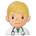 👨🏼‍⚕️ Emoji Homem Profissional Da Saúde: Pele Morena Clara na Samsung One UI 5.0.