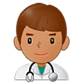 👨🏽‍⚕️ Emoji Homem Profissional Da Saúde: Pele Morena na Samsung One UI 5.0.