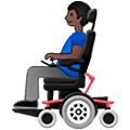 👨🏿‍🦼 Emoji Mann in elektrischem Rollstuhl: dunkle Hautfarbe Samsung One UI 5.0.
