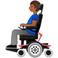 👨🏾‍🦼 Emoji Homem Em Cadeira De Rodas Motorizada: Pele Morena Escura na Samsung One UI 5.0.