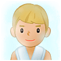🧖🏼‍♂️ Emoji Hombre En Una Sauna: Tono De Piel Claro Medio en Samsung One UI 5.0.