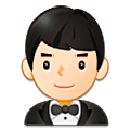 🤵🏻‍♂️ Emoji Homem de smoking: Pele Clara na Samsung One UI 5.0.