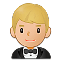 🤵🏼‍♂️ Emoji Homem de smoking: Pele Morena Clara na Samsung One UI 5.0.