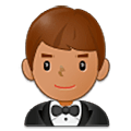 Emoji 🤵🏽‍♂️ Uomo in smoking: Carnagione Olivastra su Samsung One UI 5.0.