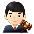 Emoji 👨🏻‍⚖️ Giudice Uomo: Carnagione Chiara su Samsung One UI 5.0.