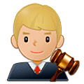 👨🏼‍⚖️ Emoji Juez: Tono De Piel Claro Medio en Samsung One UI 5.0.