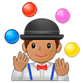 Emoji 🤹🏽‍♂️ Giocoliere Uomo: Carnagione Olivastra su Samsung One UI 5.0.