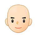 Emoji 👨🏻‍🦲 Uomo: Carnagione Chiara E Calvo su Samsung One UI 5.0.