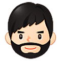 🧔🏻‍♂️ Emoji Hombre Con Barba Tono De Piel Claro en Samsung One UI 5.0.