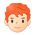 Emoji 👨🏻‍🦰 Uomo: Carnagione Chiara E Capelli Rossi su Samsung One UI 5.0.