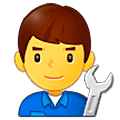 Emoji 👨‍🔧 Meccanico Uomo su Samsung One UI 5.0.