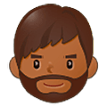 🧔🏾‍♂️ Emoji Hombre Con Barba Tono De Piel Oscuro Medio en Samsung One UI 5.0.