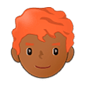👨🏾‍🦰 Emoji Homem: Pele Morena Escura E Cabelo Vermelho na Samsung One UI 5.0.