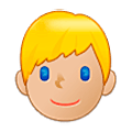 Émoji 👱🏼‍♂️ Homme Blond : Peau Moyennement Claire sur Samsung One UI 5.0.