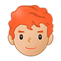 👨🏼‍🦰 Emoji Hombre: Tono De Piel Claro Medio Y Pelo Pelirrojo en Samsung One UI 5.0.