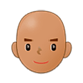 👨🏽‍🦲 Emoji Homem: Pele Morena E Careca na Samsung One UI 5.0.