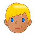 👱🏽‍♂️ Emoji Homem: Pele Morena E Cabelo Loiro na Samsung One UI 5.0.