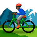 🚵🏿‍♂️ Emoji Homem Fazendo Mountain Bike: Pele Escura na Samsung One UI 5.0.