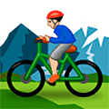 🚵🏼‍♂️ Emoji Mountainbiker: mittelhelle Hautfarbe Samsung One UI 5.0.