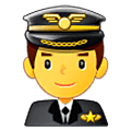 Émoji 👨‍✈️ Pilote Homme sur Samsung One UI 5.0.