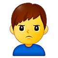 🙎‍♂️ Emoji Homem Fazendo Bico na Samsung One UI 5.0.