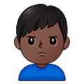 🙎🏿‍♂️ Emoji Homem Fazendo Bico: Pele Escura na Samsung One UI 5.0.