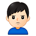 Emoji 🙎🏻‍♂️ Uomo Imbronciato: Carnagione Chiara su Samsung One UI 5.0.