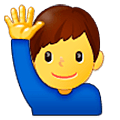 🙋‍♂️ Emoji Hombre Con La Mano Levantada en Samsung One UI 5.0.