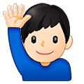 Emoji 🙋🏻‍♂️ Uomo Con Mano Alzata: Carnagione Chiara su Samsung One UI 5.0.