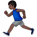 🏃🏿‍♂️ Emoji Hombre Corriendo: Tono De Piel Oscuro en Samsung One UI 5.0.