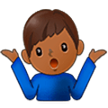 Emoji 🤷🏾‍♂️ Uomo Che Scrolla Le Spalle: Carnagione Abbastanza Scura su Samsung One UI 5.0.