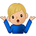 🤷🏼‍♂️ Emoji Hombre Encogido De Hombros: Tono De Piel Claro Medio en Samsung One UI 5.0.