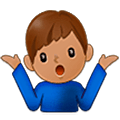 Emoji 🤷🏽‍♂️ Uomo Che Scrolla Le Spalle: Carnagione Olivastra su Samsung One UI 5.0.